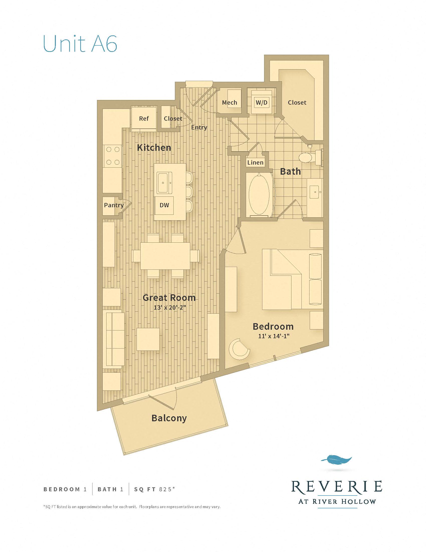 Reverie Floorplan A6