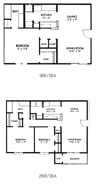 1 bd / 1 bath