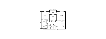 2 Bed, 2 Bath (Unit A1)