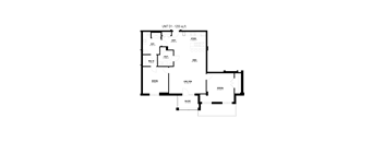 2 Bed, 1 Bath (Unit D1-BF)