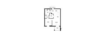 1 Bed, 1 Bath (Unit D-BF)