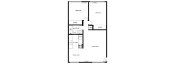 2 Bedroom 1 Bath