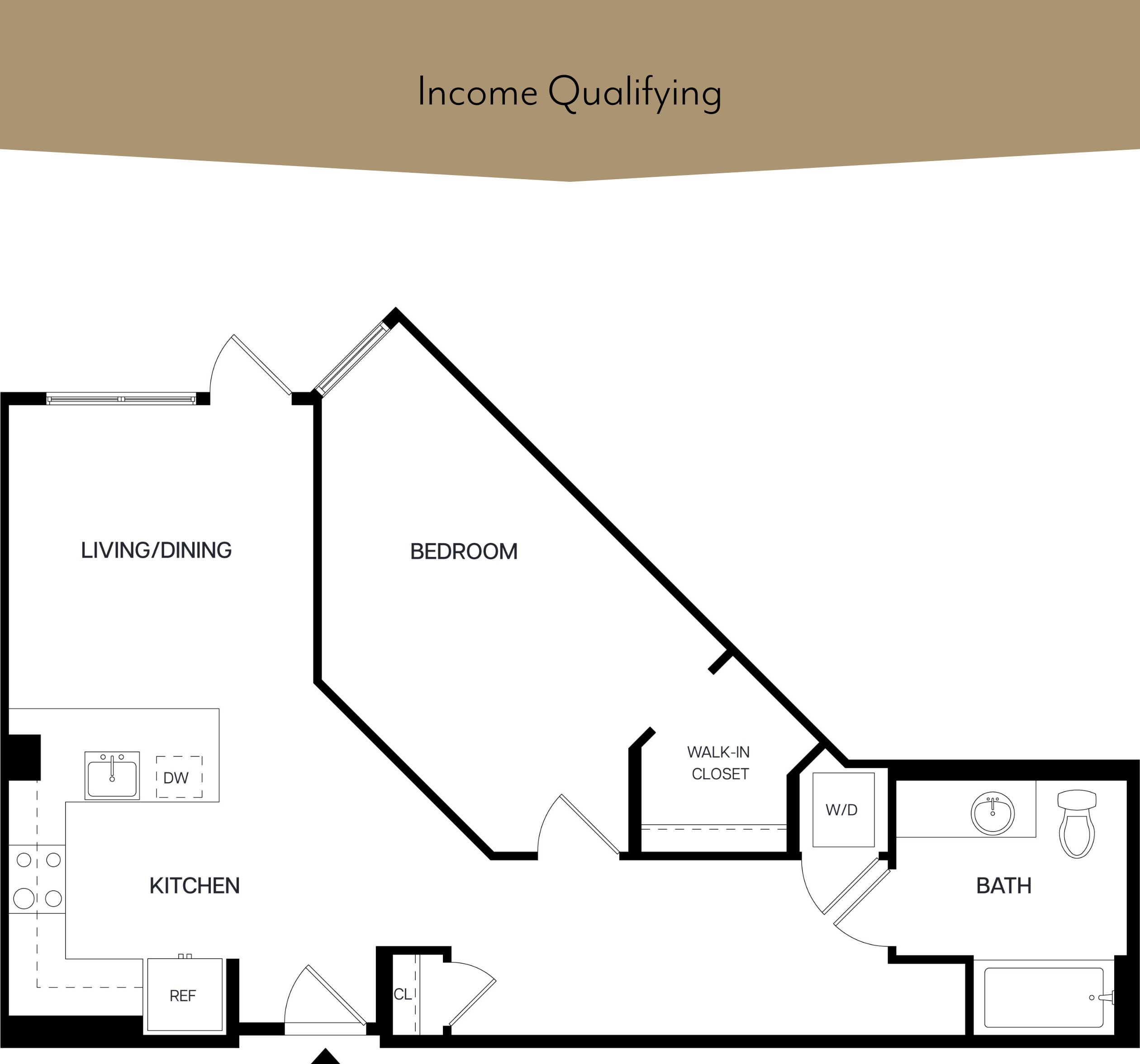 1 Bed/1 Bath-A11 BMR
