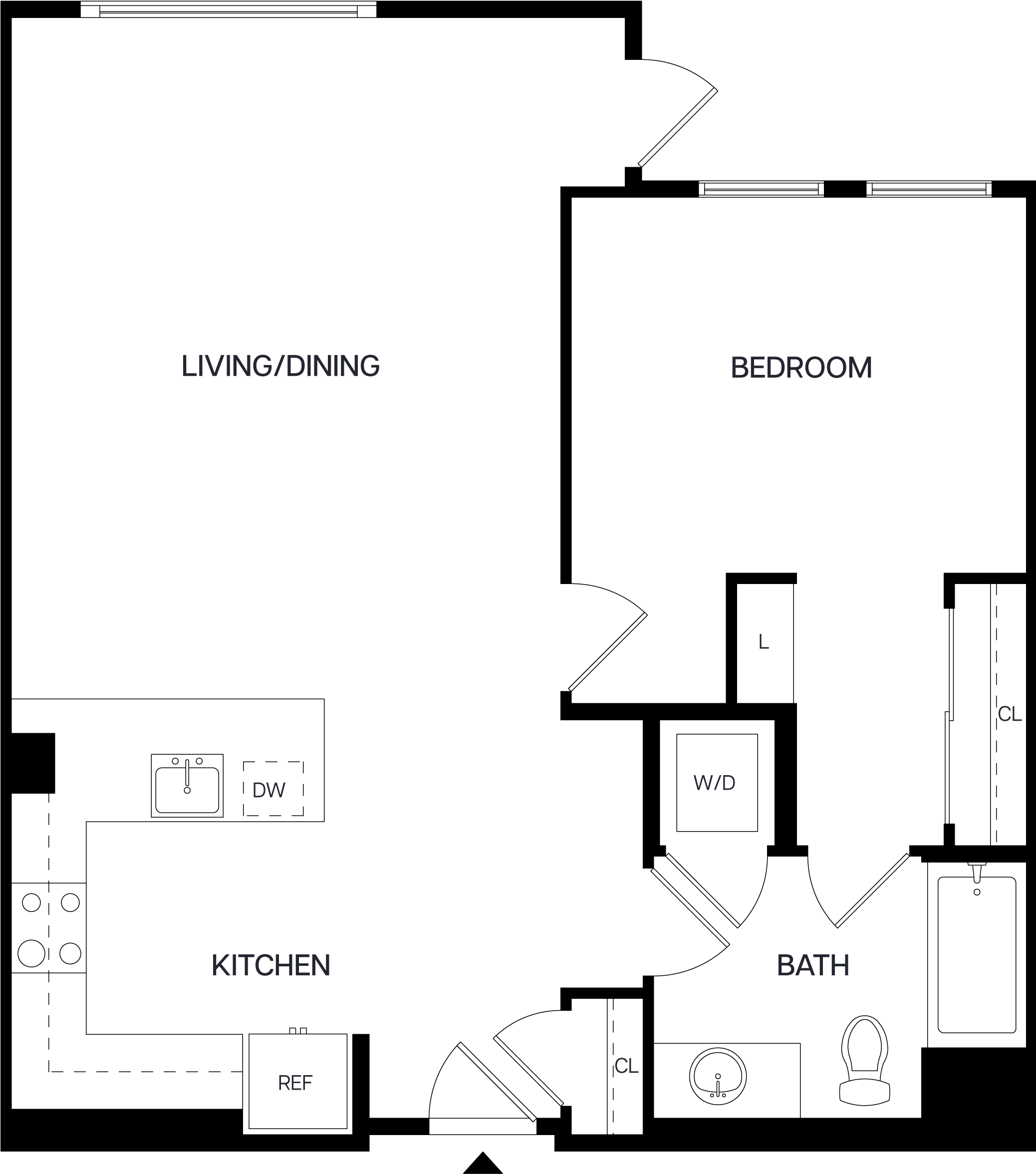 1 Bed/1 Bath-A13