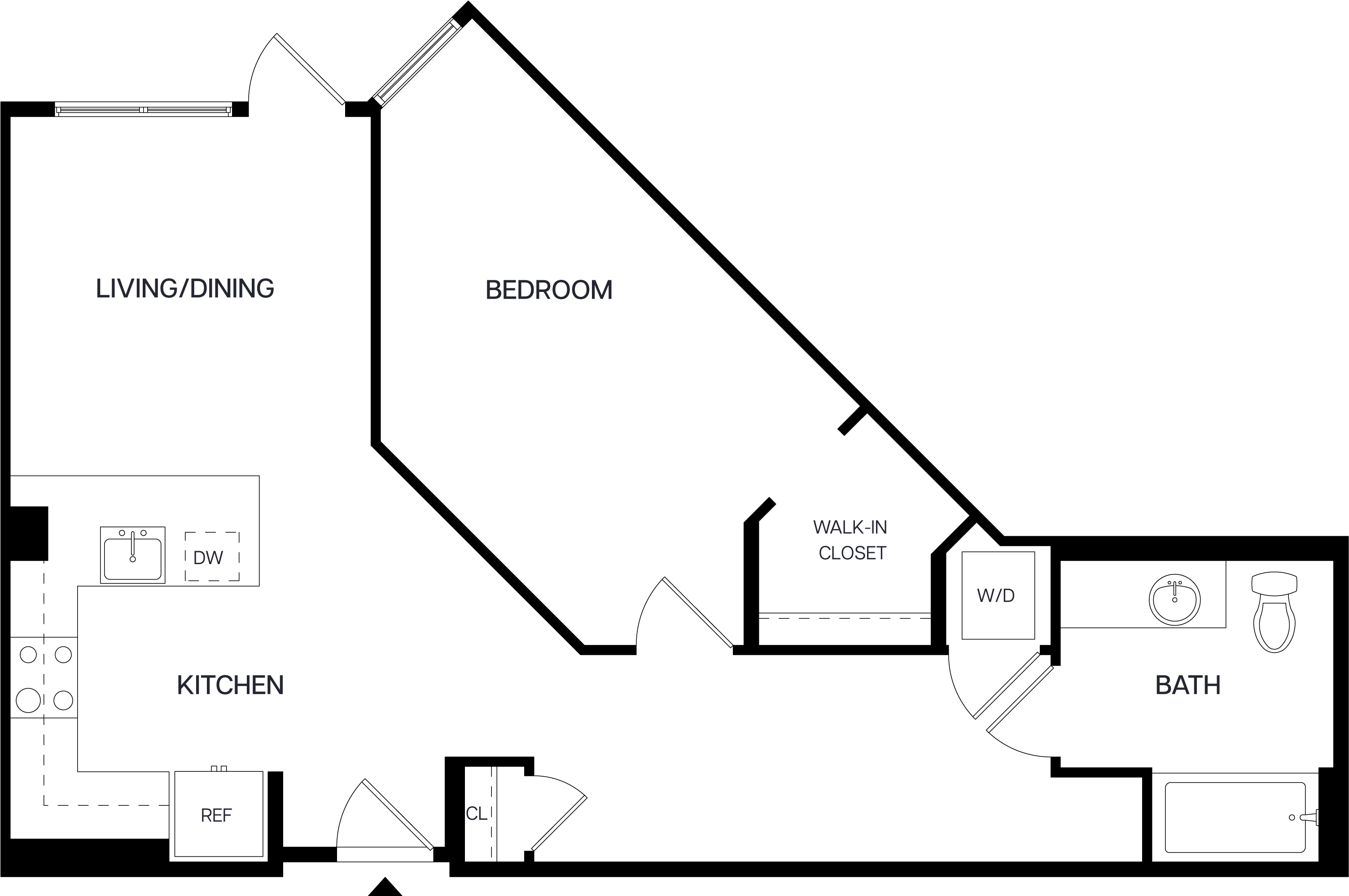 1 Bed/1 Bath-A11