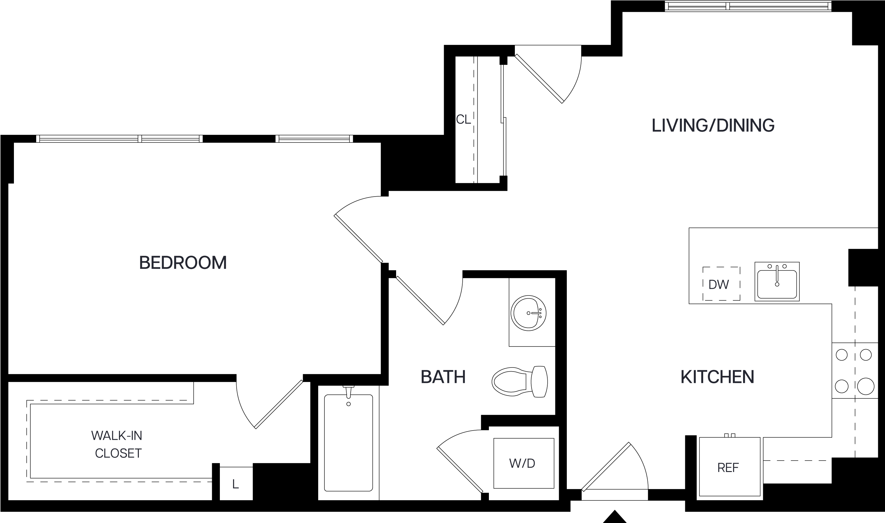 1 Bed/1 Bath-A12