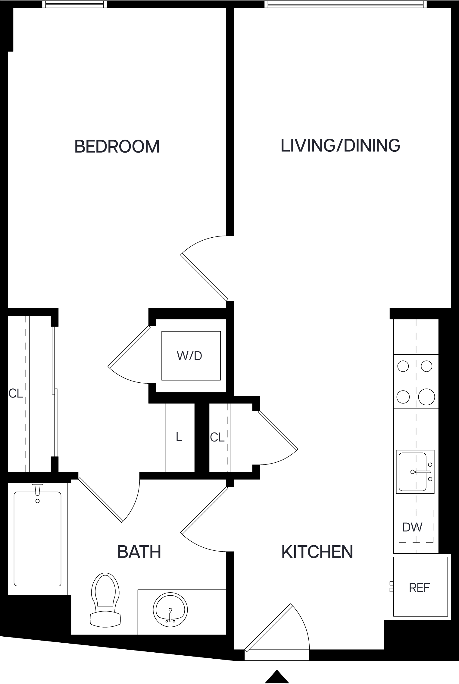 1 Bed/1 Bath-A3
