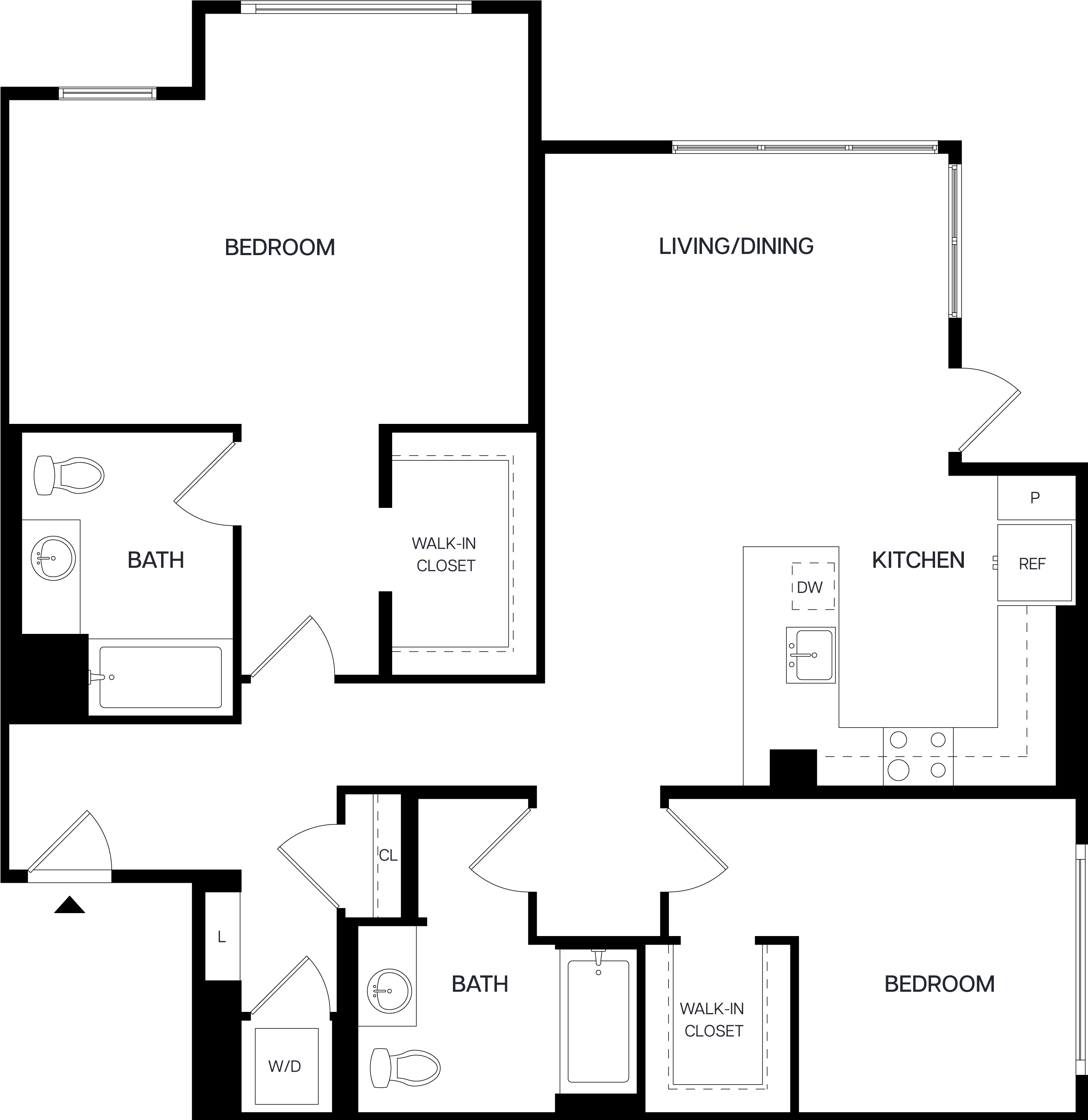 2 Bed/2 Bath-B10