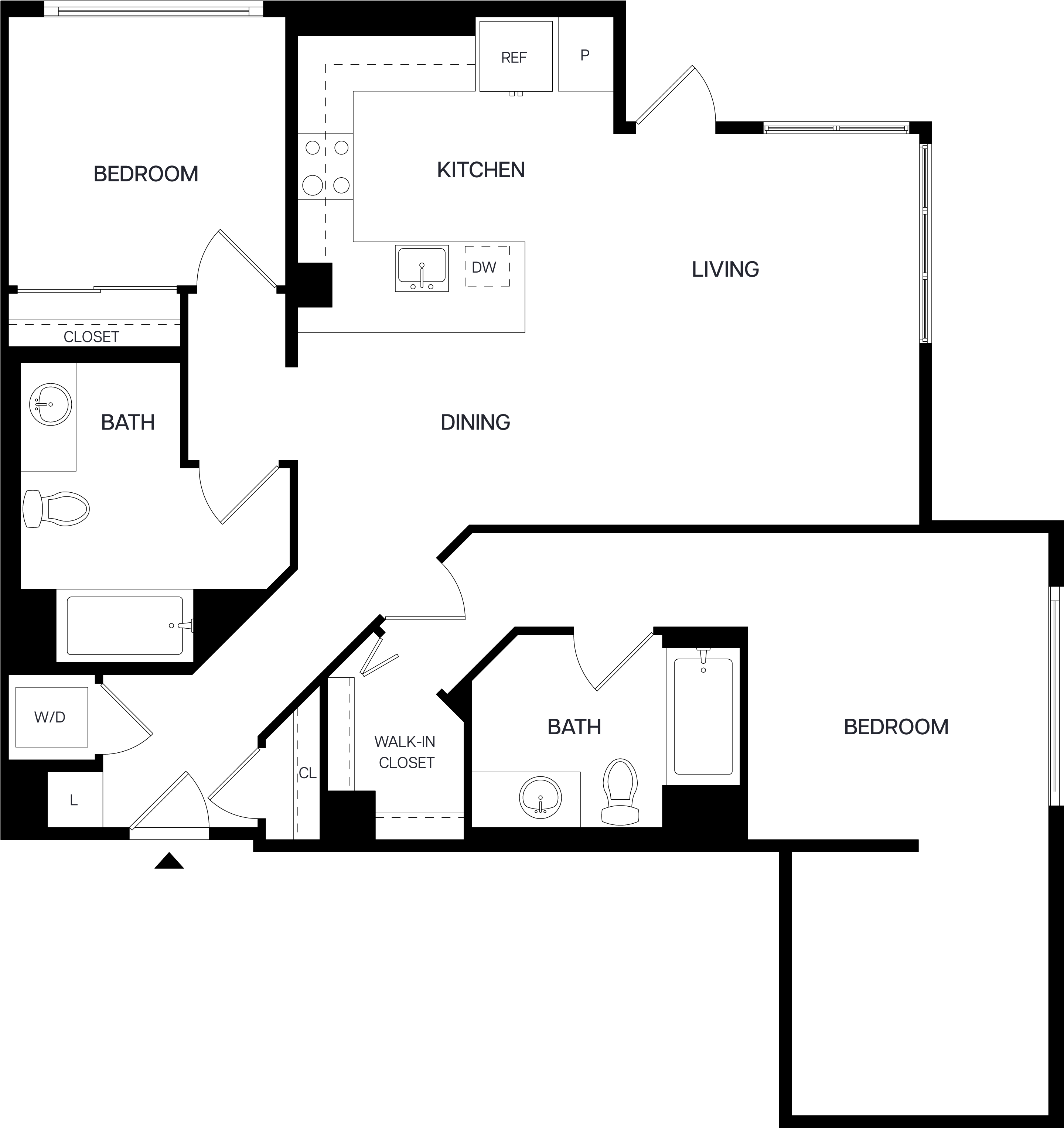 2 Bed/2 Bath-B7