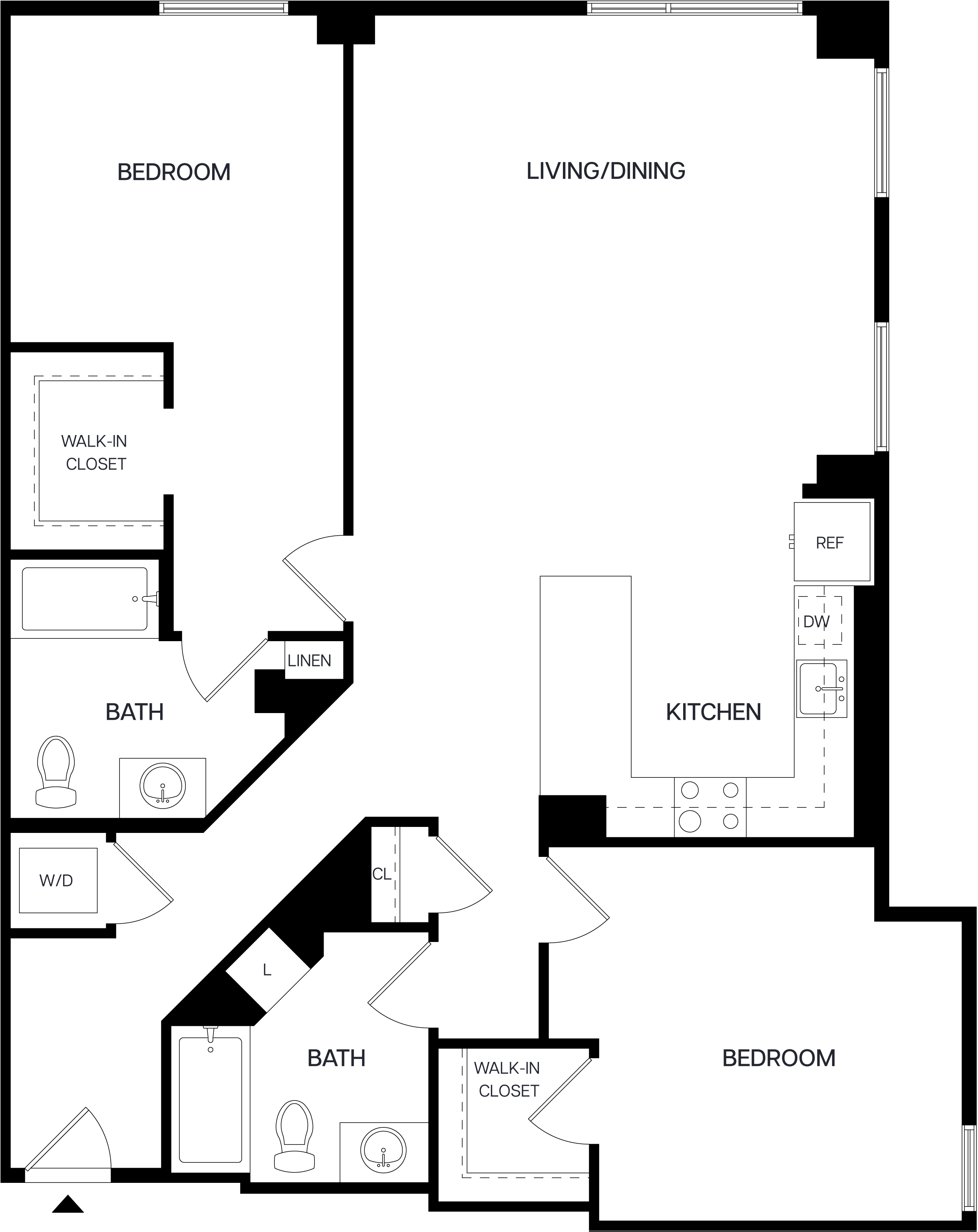 2 Bed/2 Bath-B11