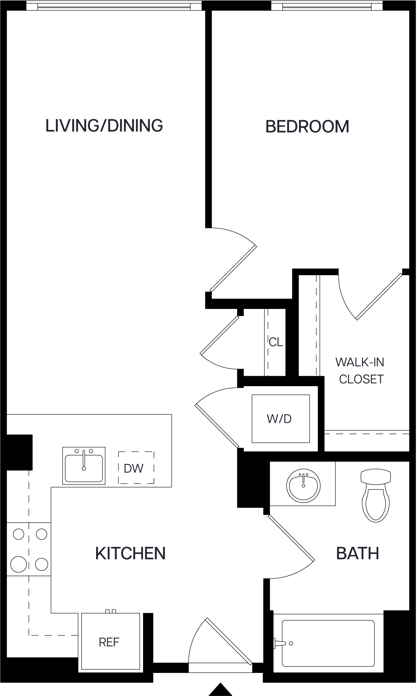 1 Bed/1 Bath-A2
