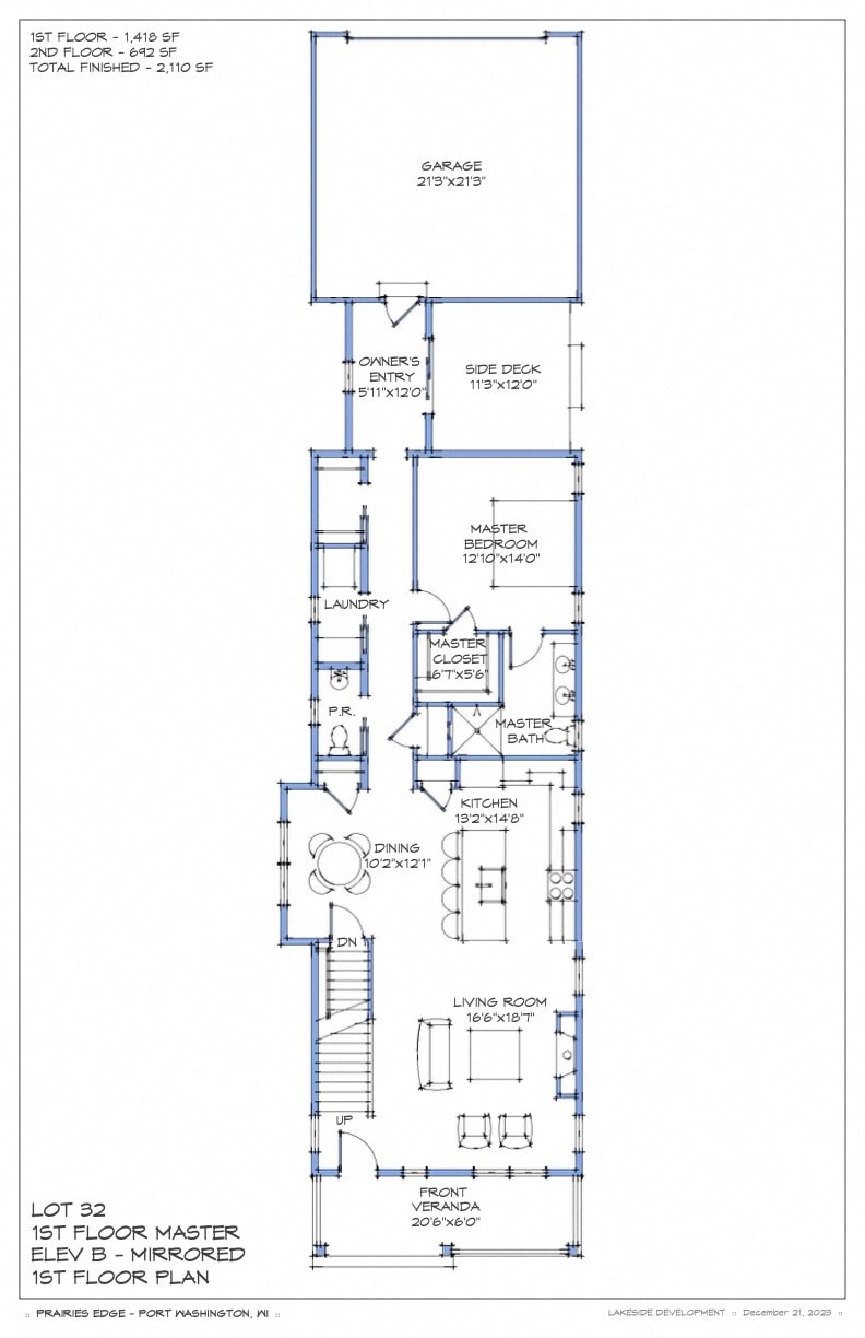 A blueprint of a floor plan for a 15th floor apartment.