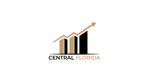 A logo with an upward trending line and the words "Management and Investment Florida" beneath it.