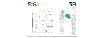 3 Bedroom, 2 Bathroom (FP-3B)
