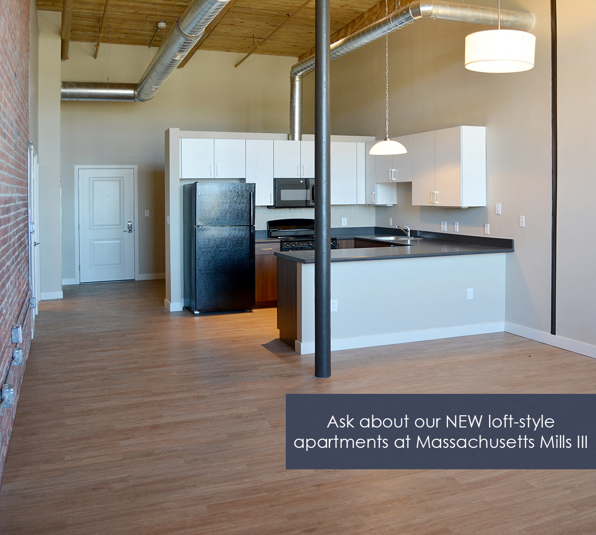 Massachusetts Mills Apartments in Lowell, MA