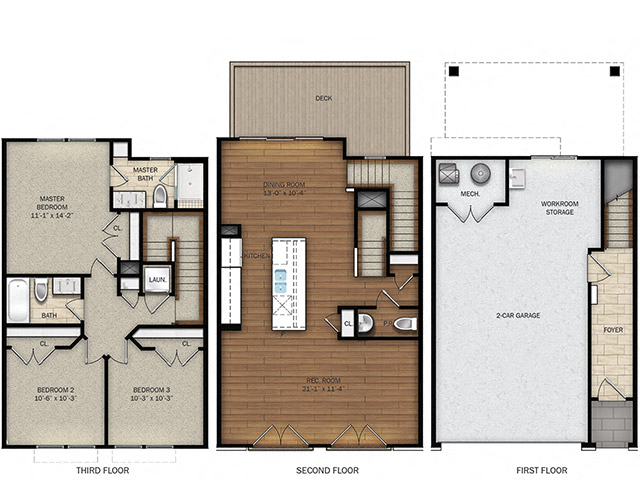 3 Bedroom Townhome