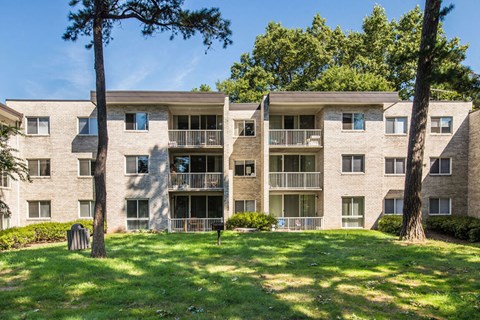 Bulding exterior with balconies