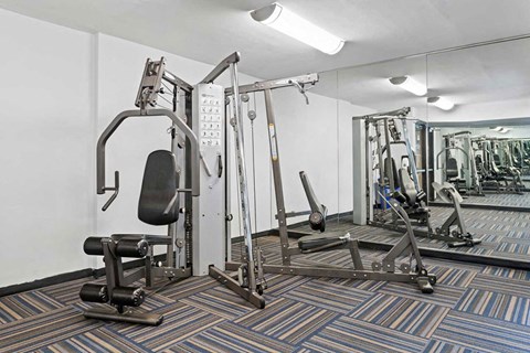 the gym at the apartments for rent
