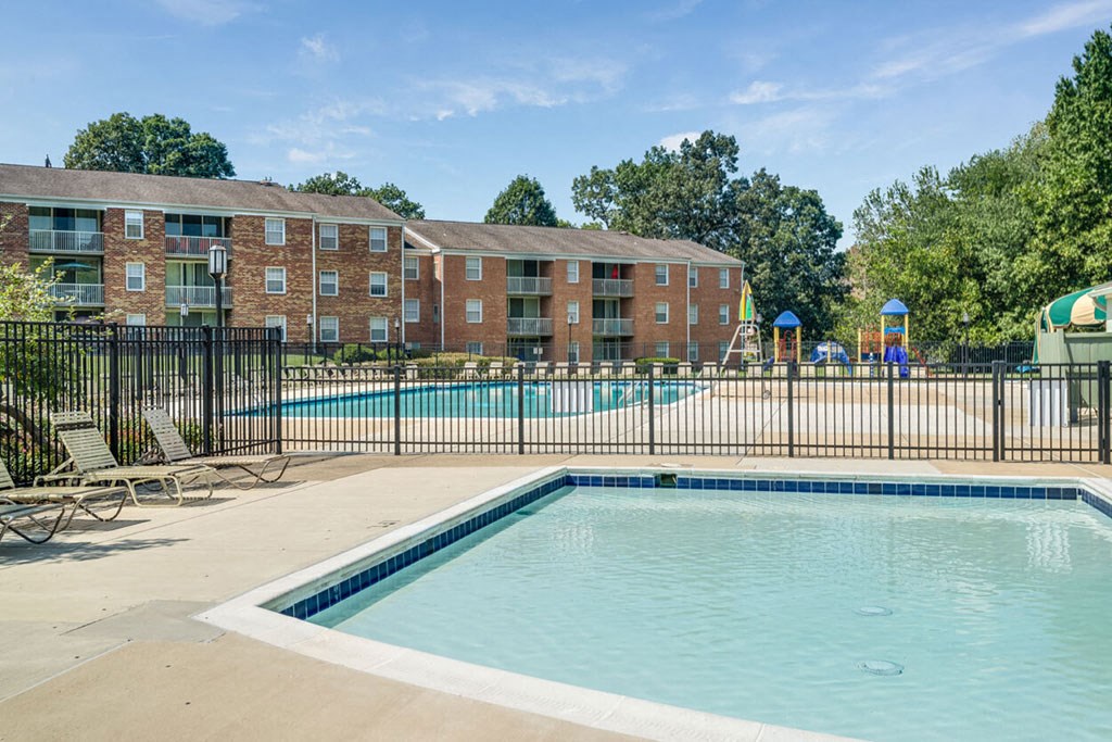 the swimming pool at our apartments