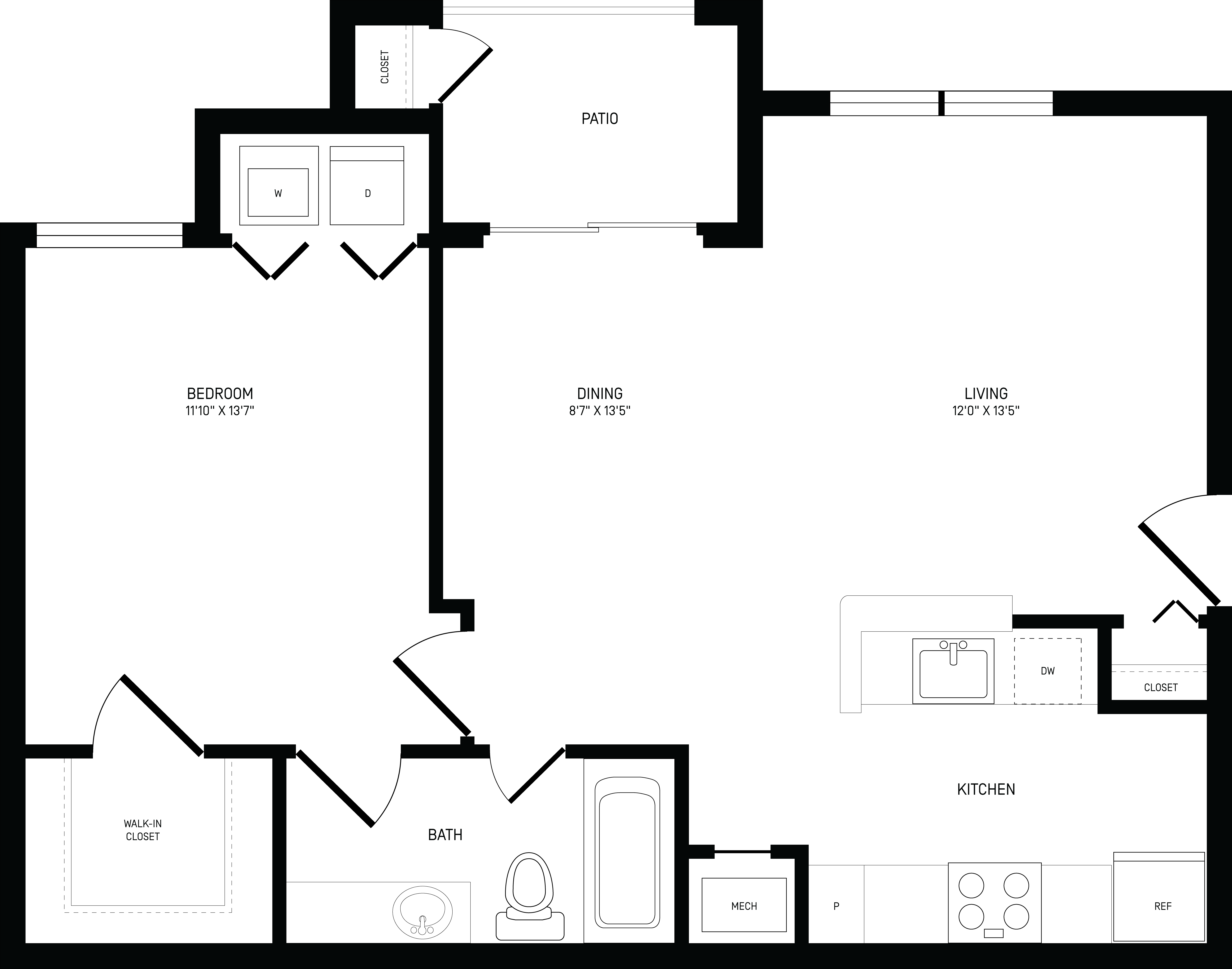 1 Bed/1 Bath-A1A