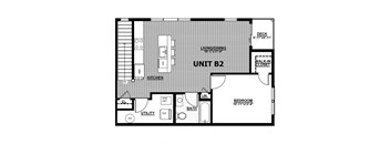 1 Bedroom, 1 Bath - B2-1