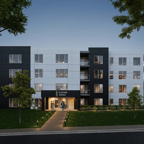 an artist impression of the new apartment building planned for the corner