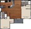 B2 Floor Plan B2 Floor Plan at Enclave at Bailes Ridge Apartment Homes, Indian Land, SC
