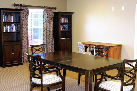 Clubhouse indoor seating area