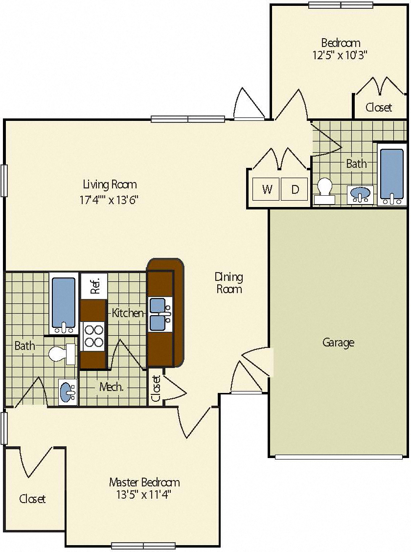 2 Bedroom 2 Bathroom