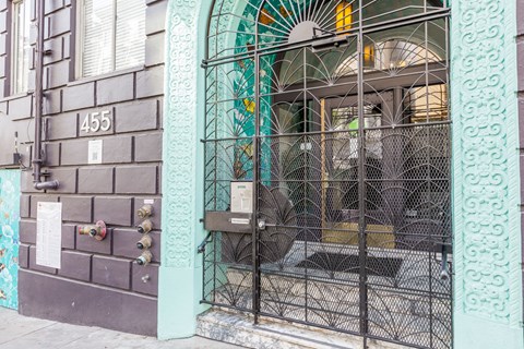 A building with a number 455 on it.