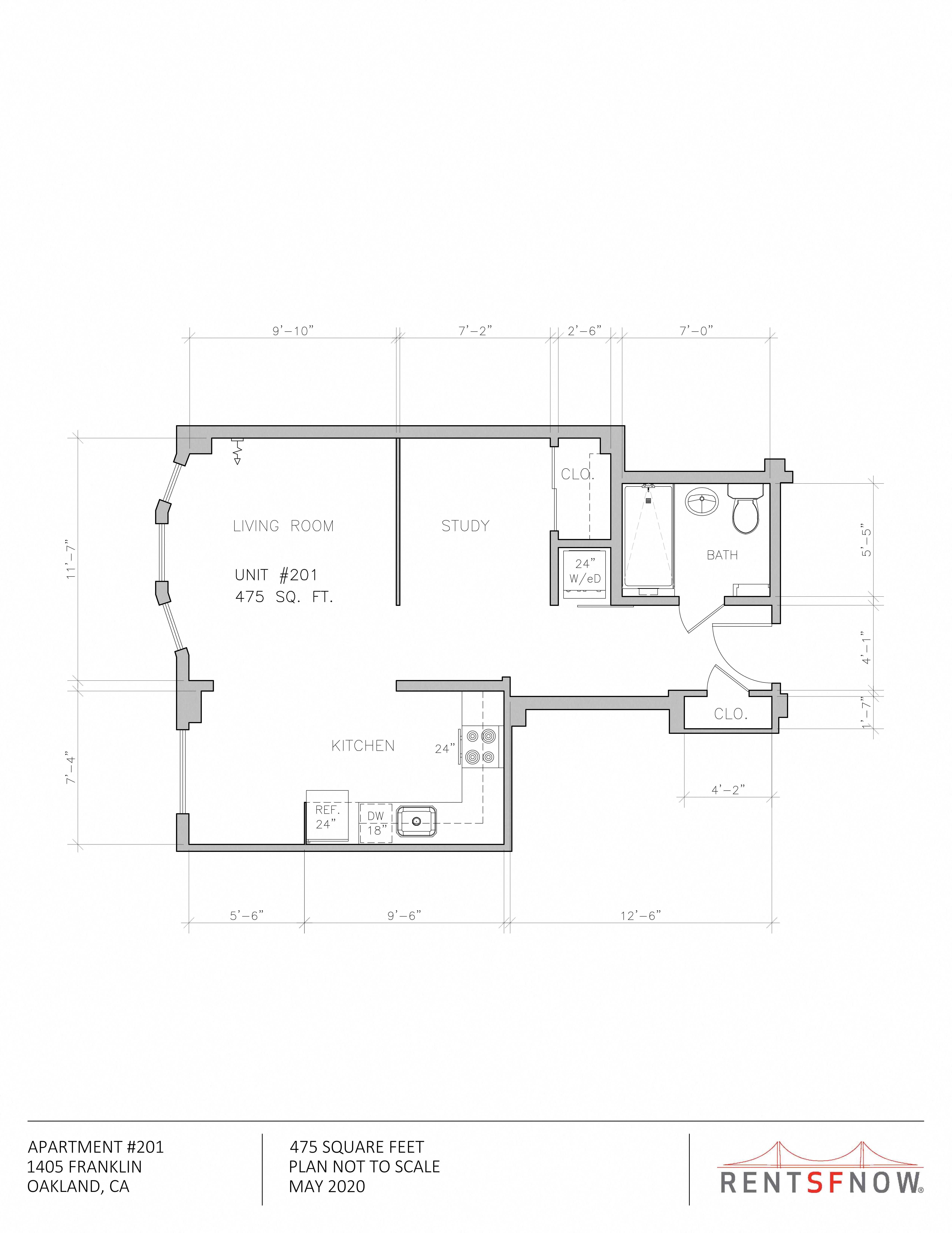 1 Bedroom 1 Bath Apartment