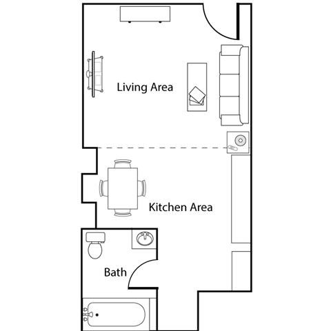 Studio Floor Plan 1