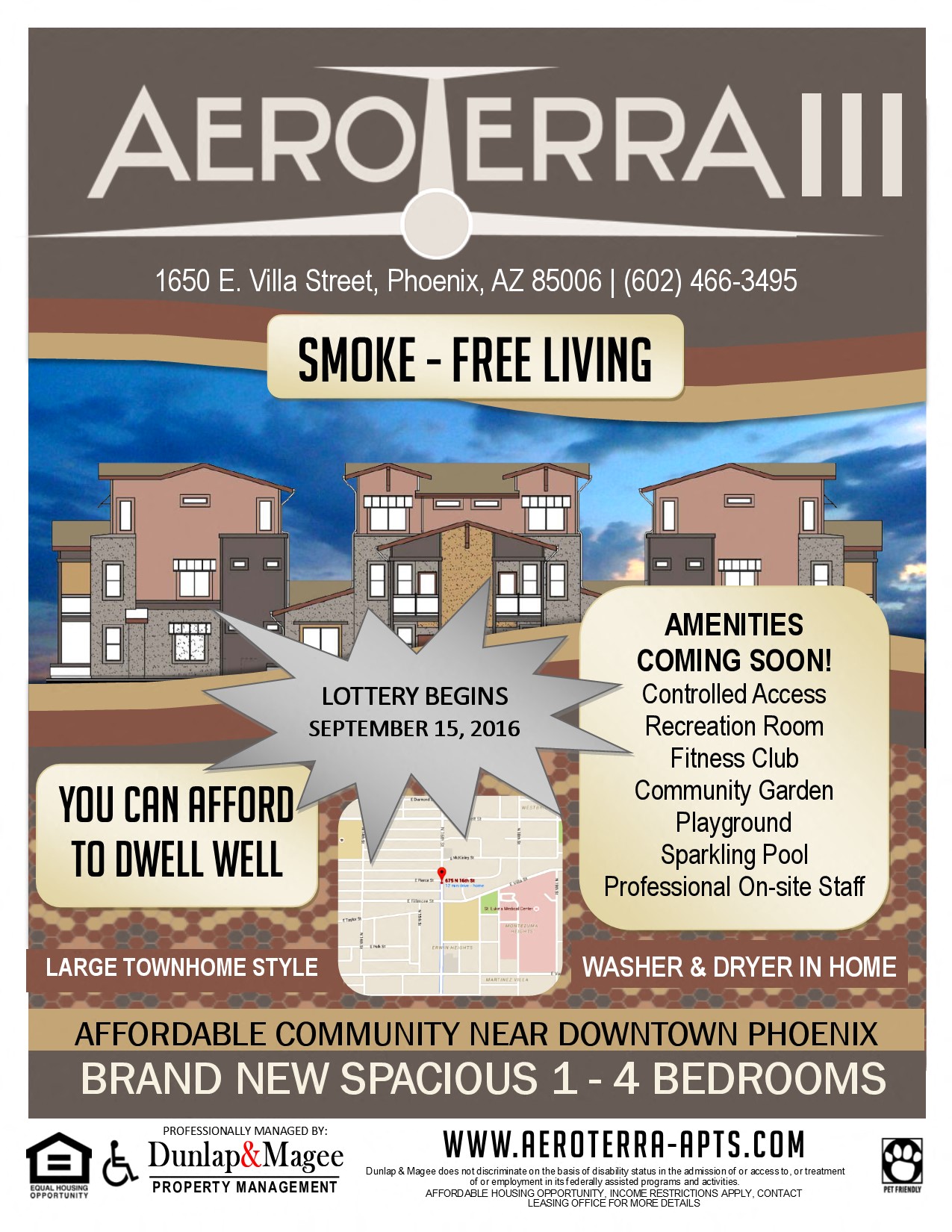 a poster for a regional smoke free living event