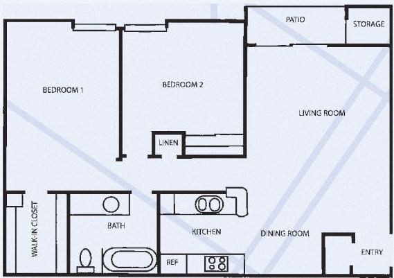 Two Bed, One Bath  Flat