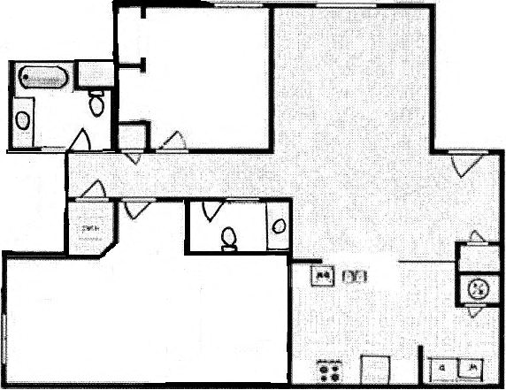 3 Bed, 1.5 Bath Apartment