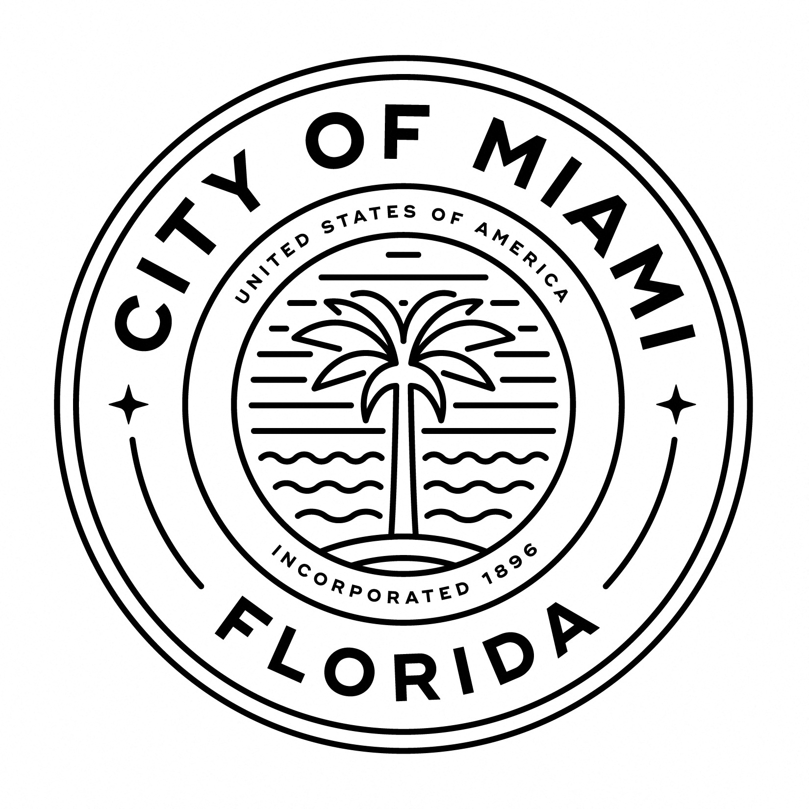 The image is of the seal of the City of Miami, Florida.