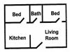 2 Bedroom Large
