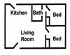 2 Bedroom Small