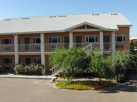 the building where the hotel is located