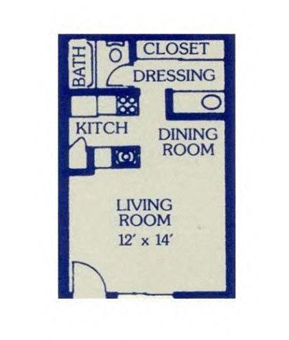 Studio Floor Plan 1