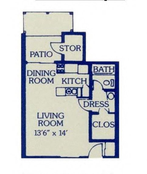 Studio Large Floor Plan 2