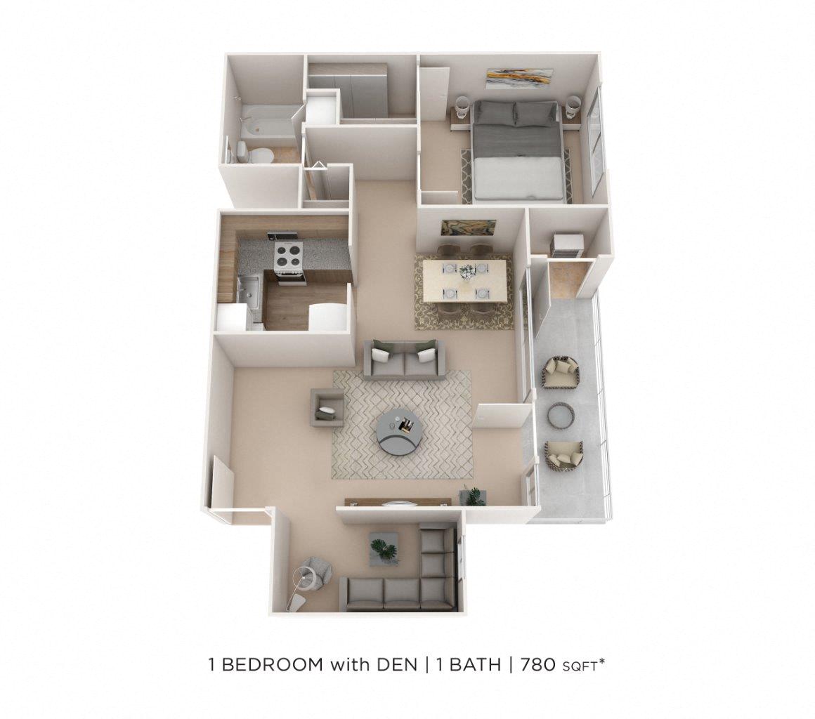 One Bedroom w/ Den