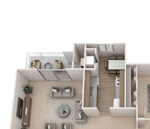 Two Bedroom 2 Bath