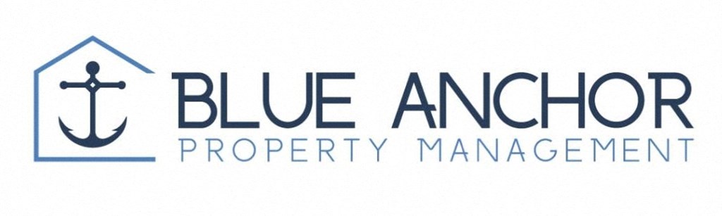 the logo for blue anchor property management