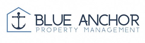 the logo for blue anchor property management