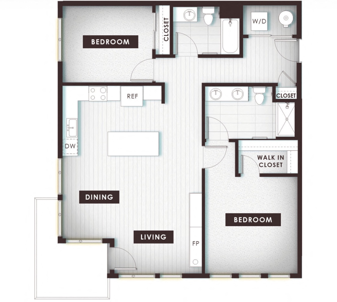 2.1B at Delo Apartments, Louisville, CO