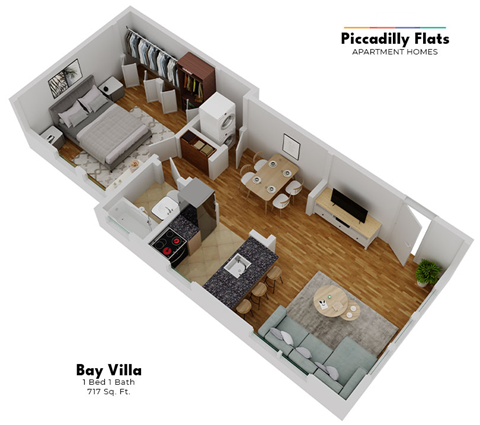 the 1122  bay villa  furnished floor plan
