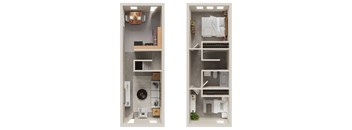 2 Bedroom Townhome