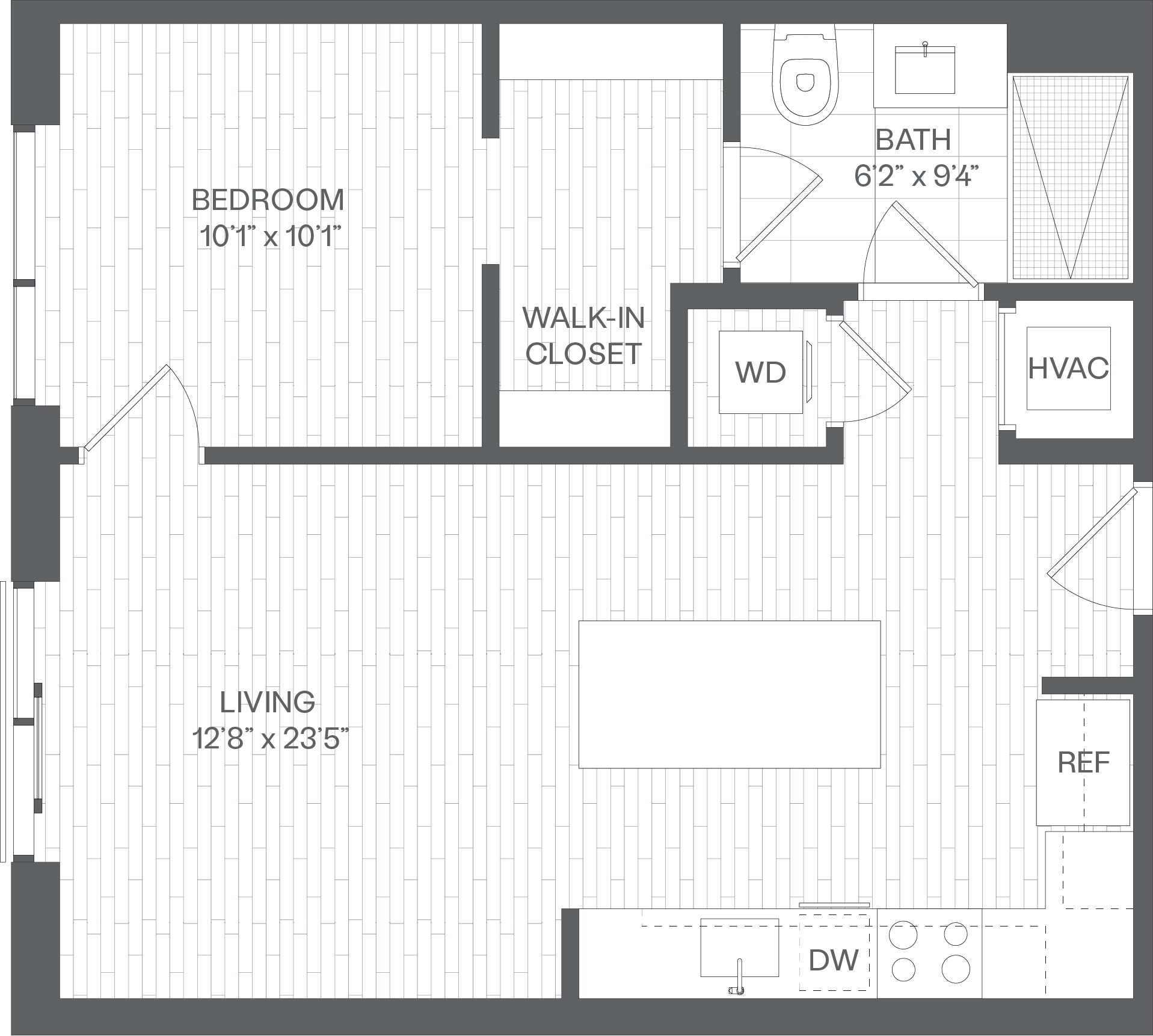 1 Bed/1 Bath-AA