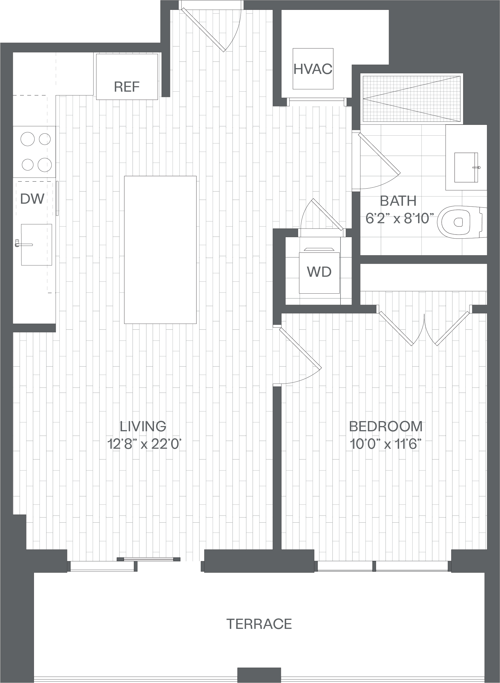 1 Bed/1 Bath-AA6